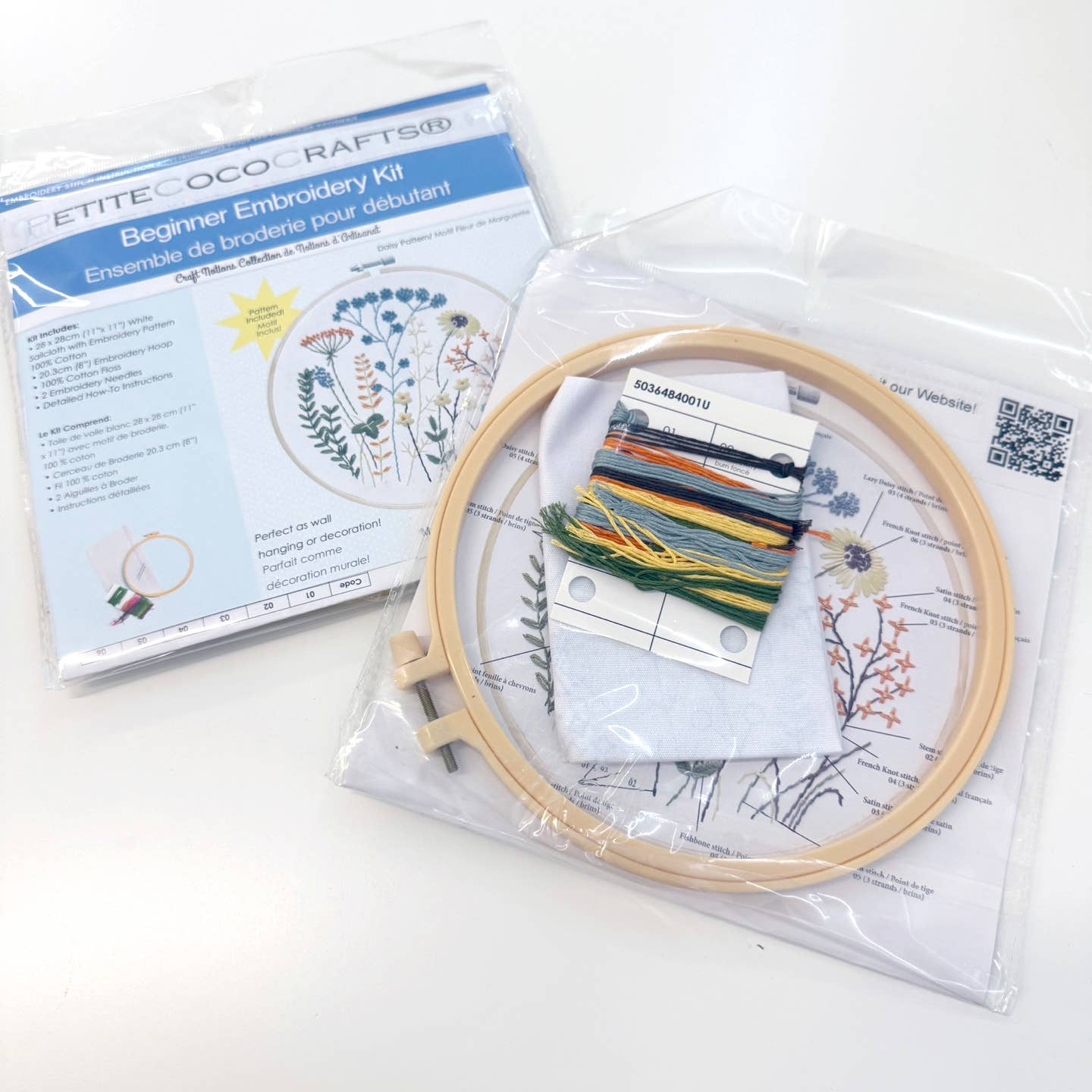 DIY 8" Daisy Embroidery Craft Kit
