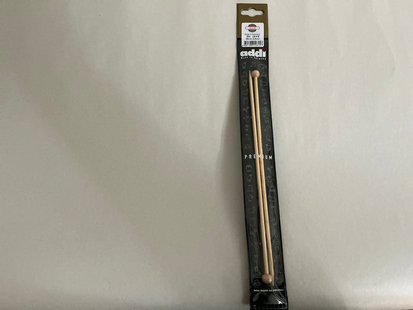 Skacel by Addi- 10” Bamboo Knitting Needles