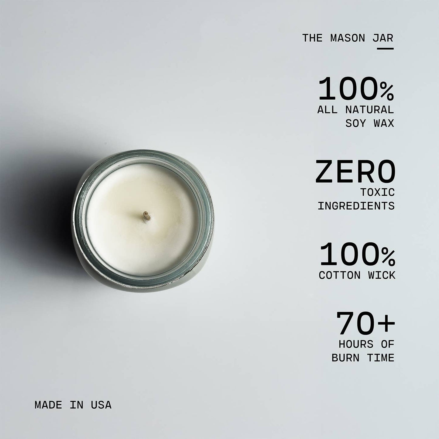 13 oz Mason Jar Candle: Peaches & Poppies