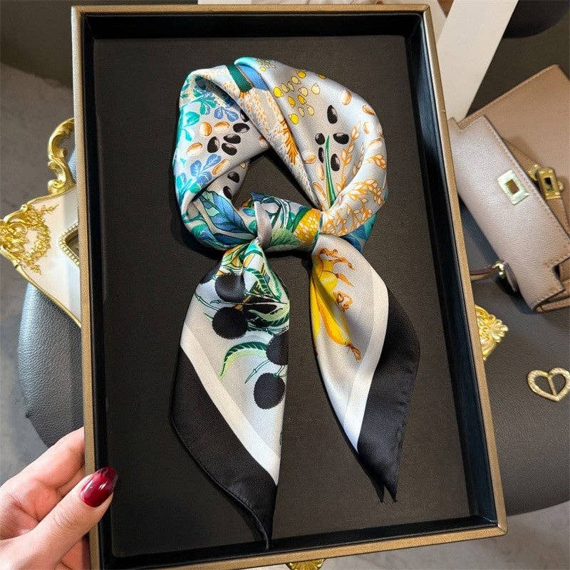 Fashion Print Square Scarf