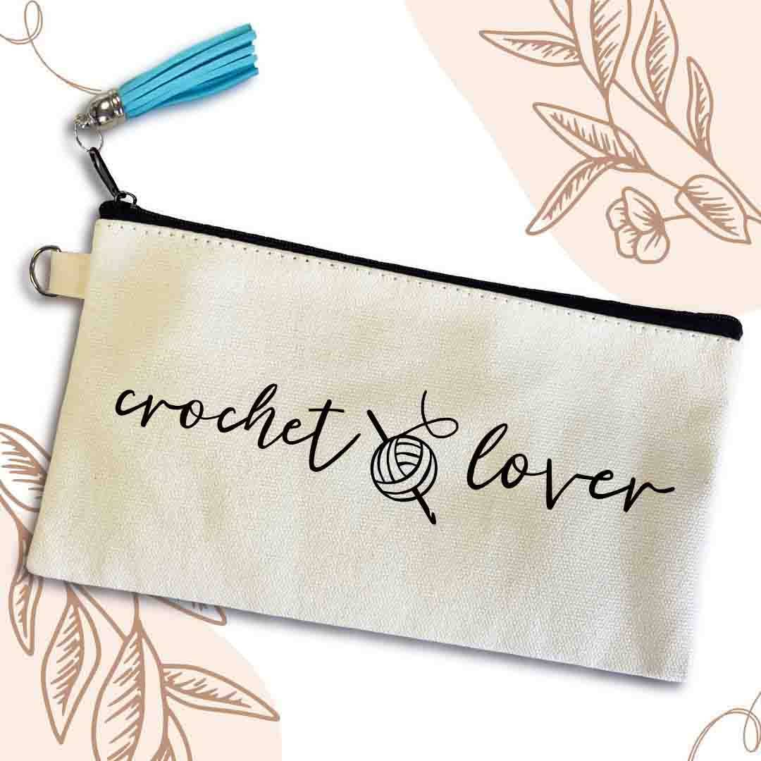 Crochet Lover Small Pouch Bag, Essential Small Bag