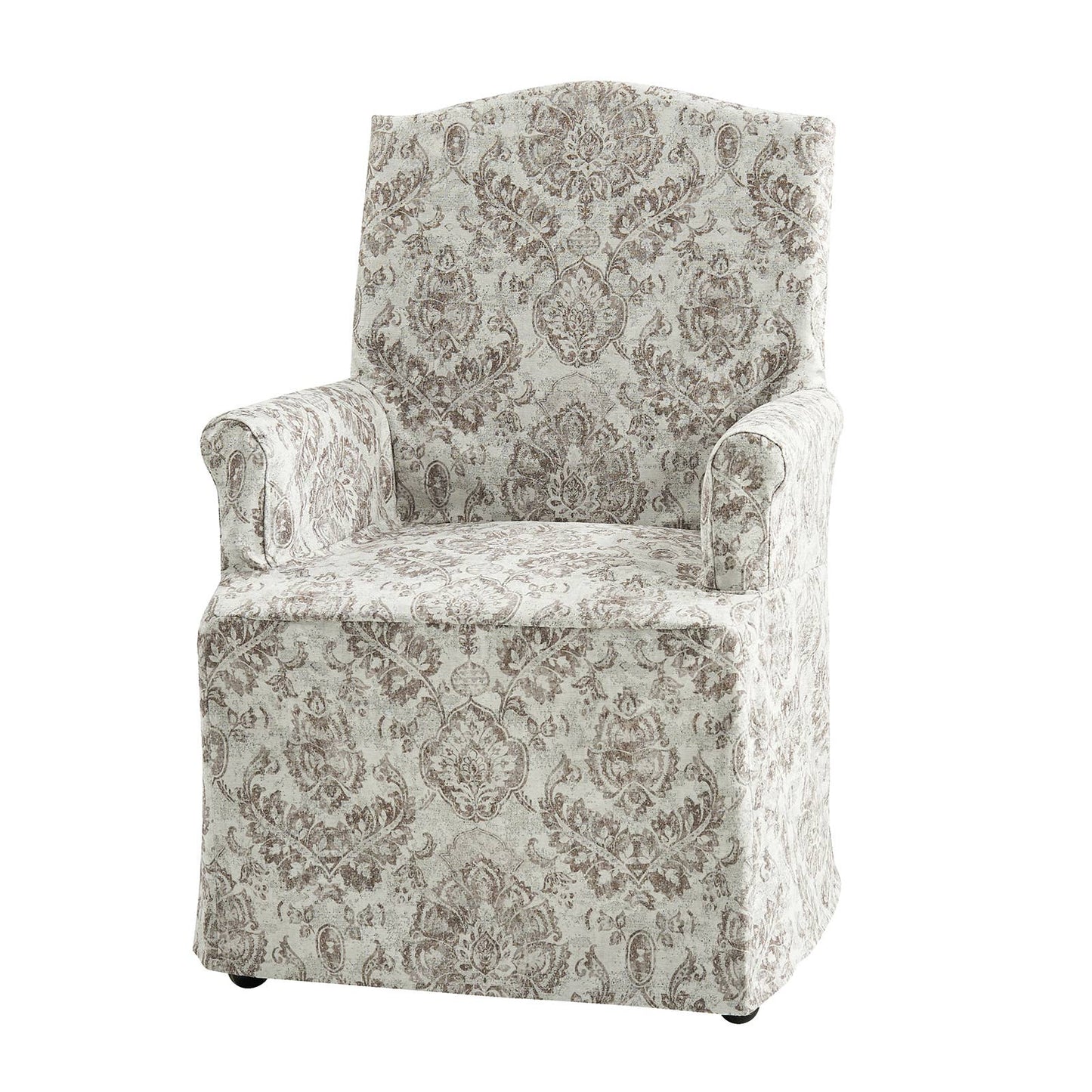 Kanrad Slipcover Dining Chair with Casters