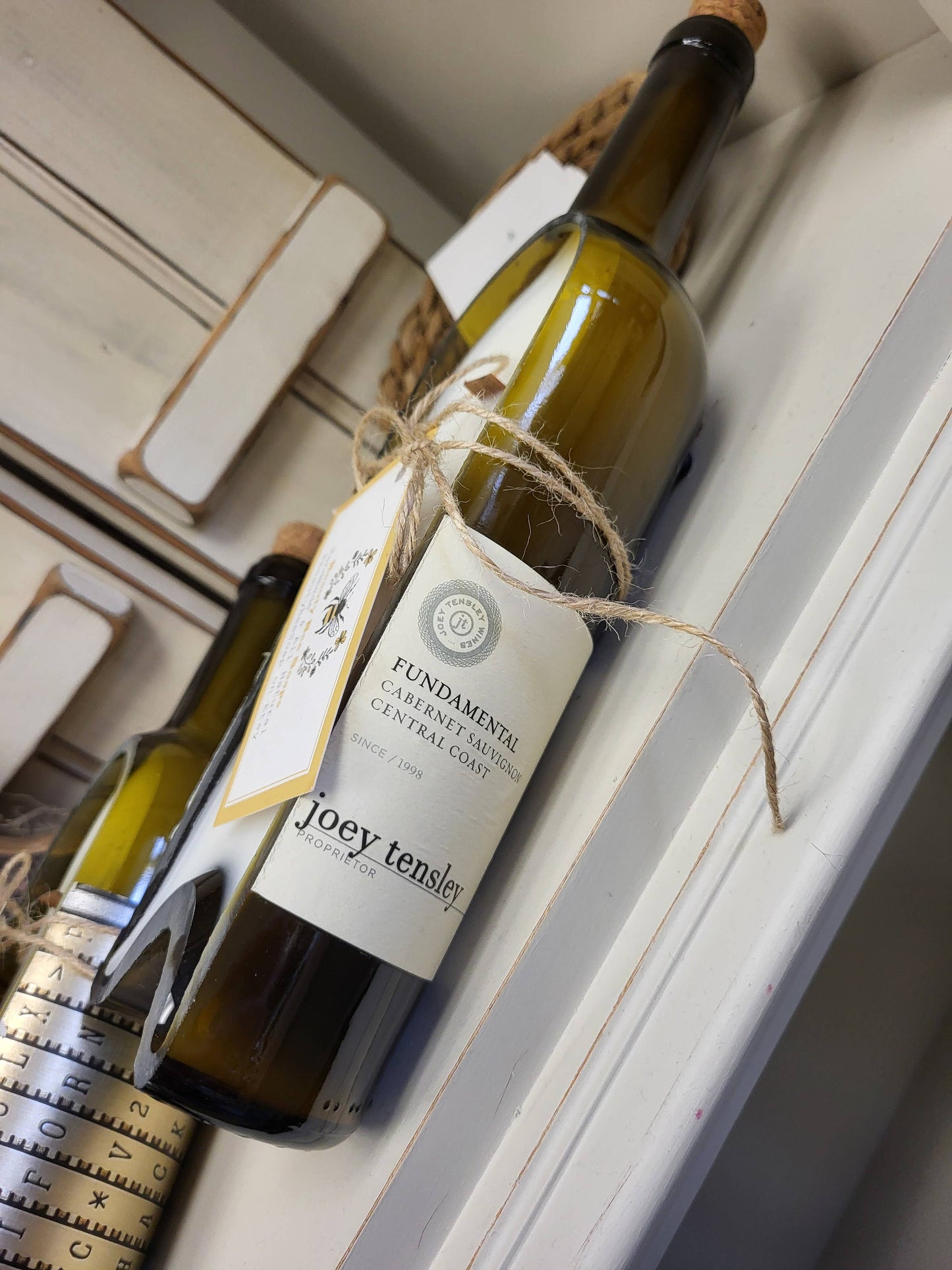 Cut Wine Bottle Candle