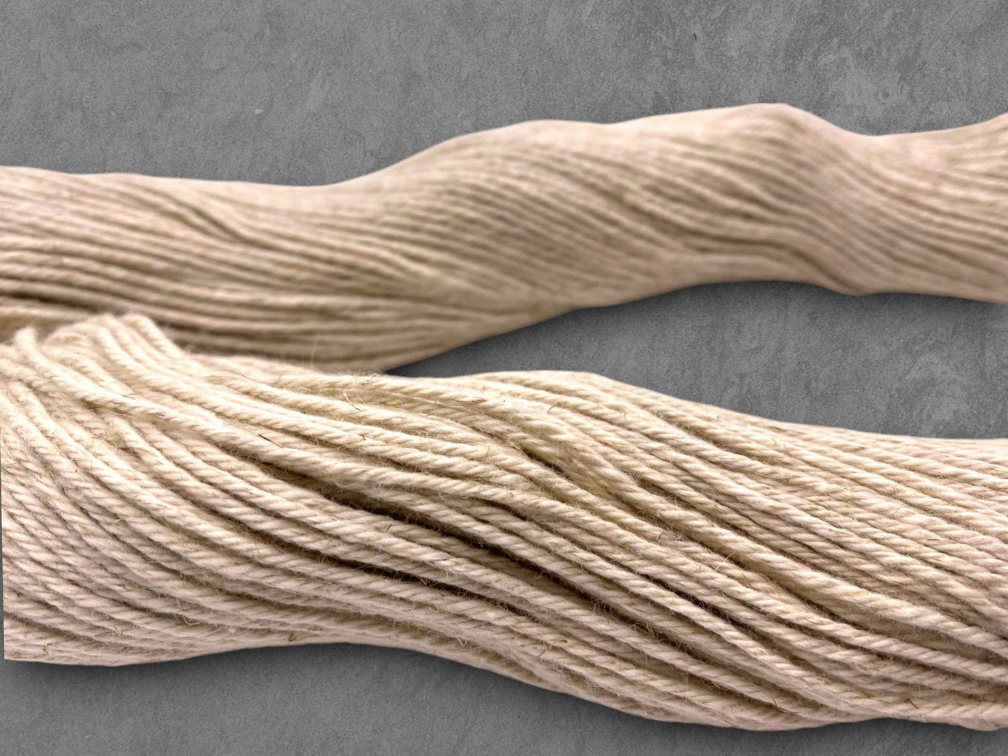 Undyed Yarn: Organic Cotton / Linen DK Knitting Yarn