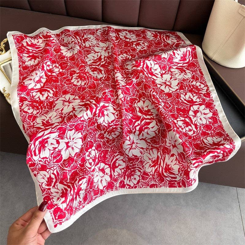 Fashion Print Square Scarf
