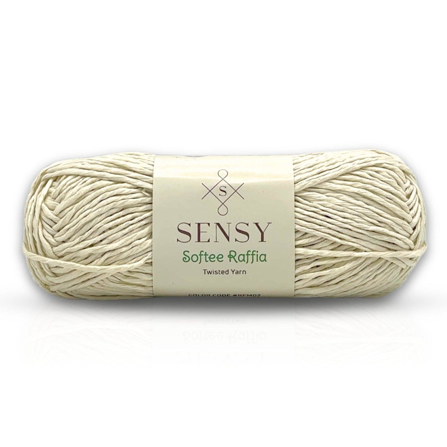 Sensy Softee Raffia Twisted Yarn, 3.5 oz, 109 Yards, 100% Polyester, Gauge 4 Medium