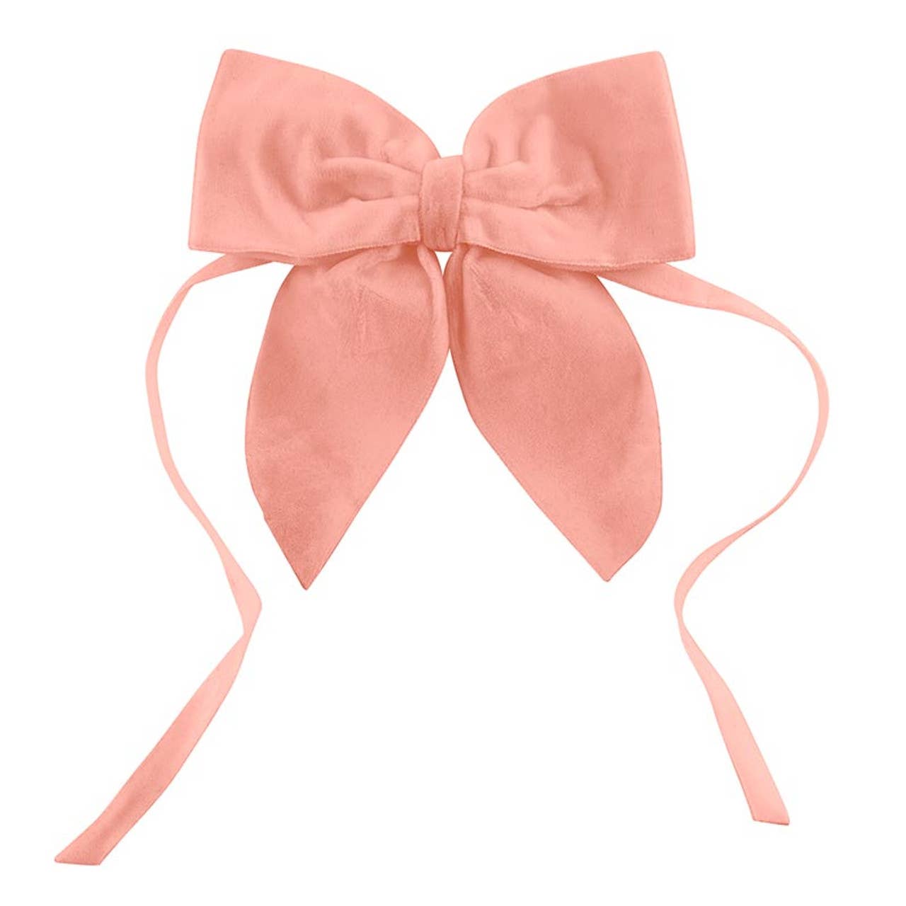 Velvet Bow Napkin Ties - Rose - Set of 4