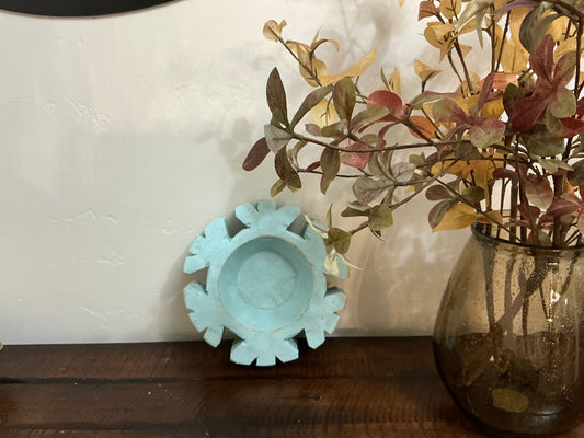 Snowflake Dough Bowl Blue