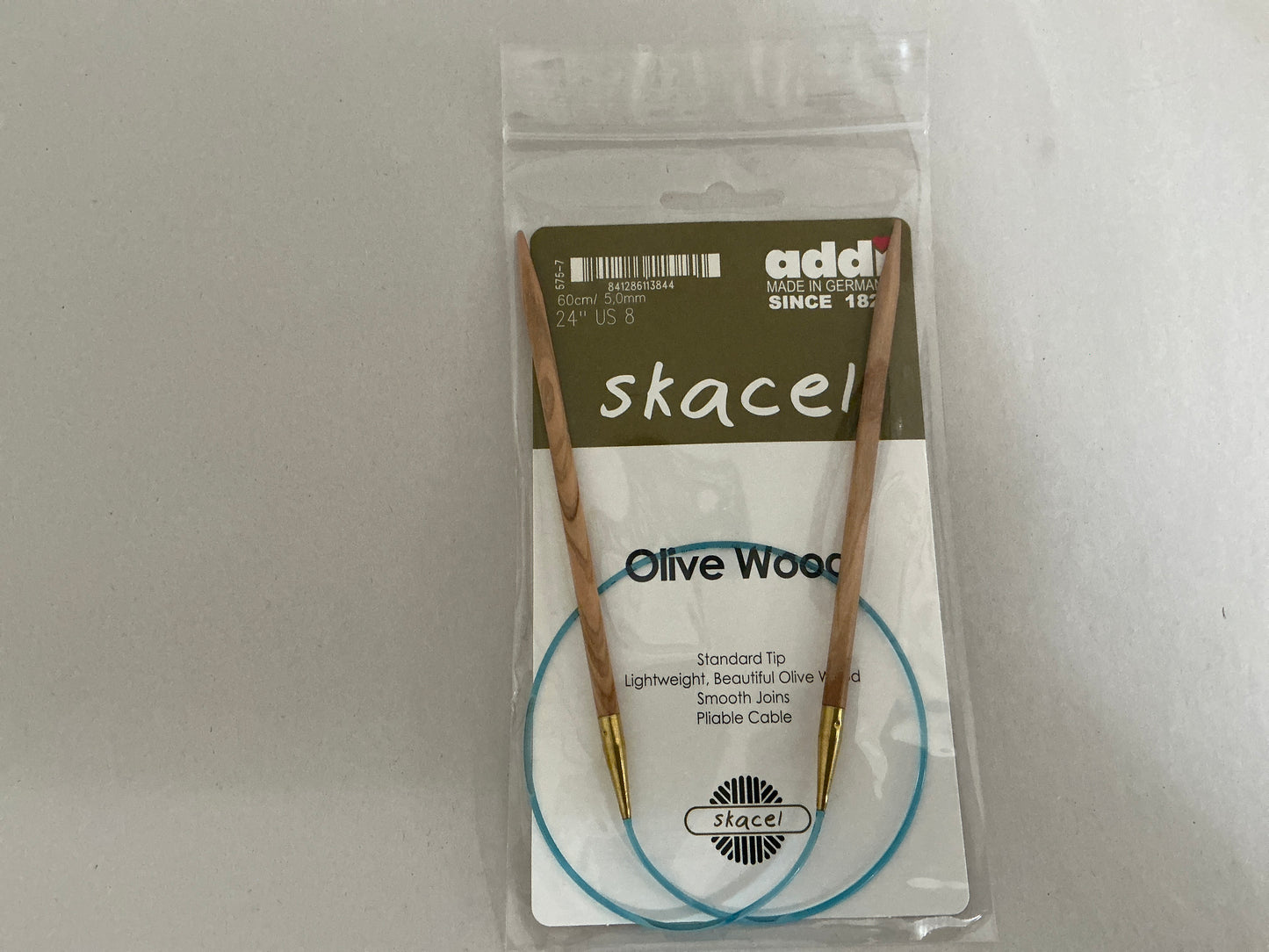 Skacel by Addi- Olive Wood Circular Needles 24”