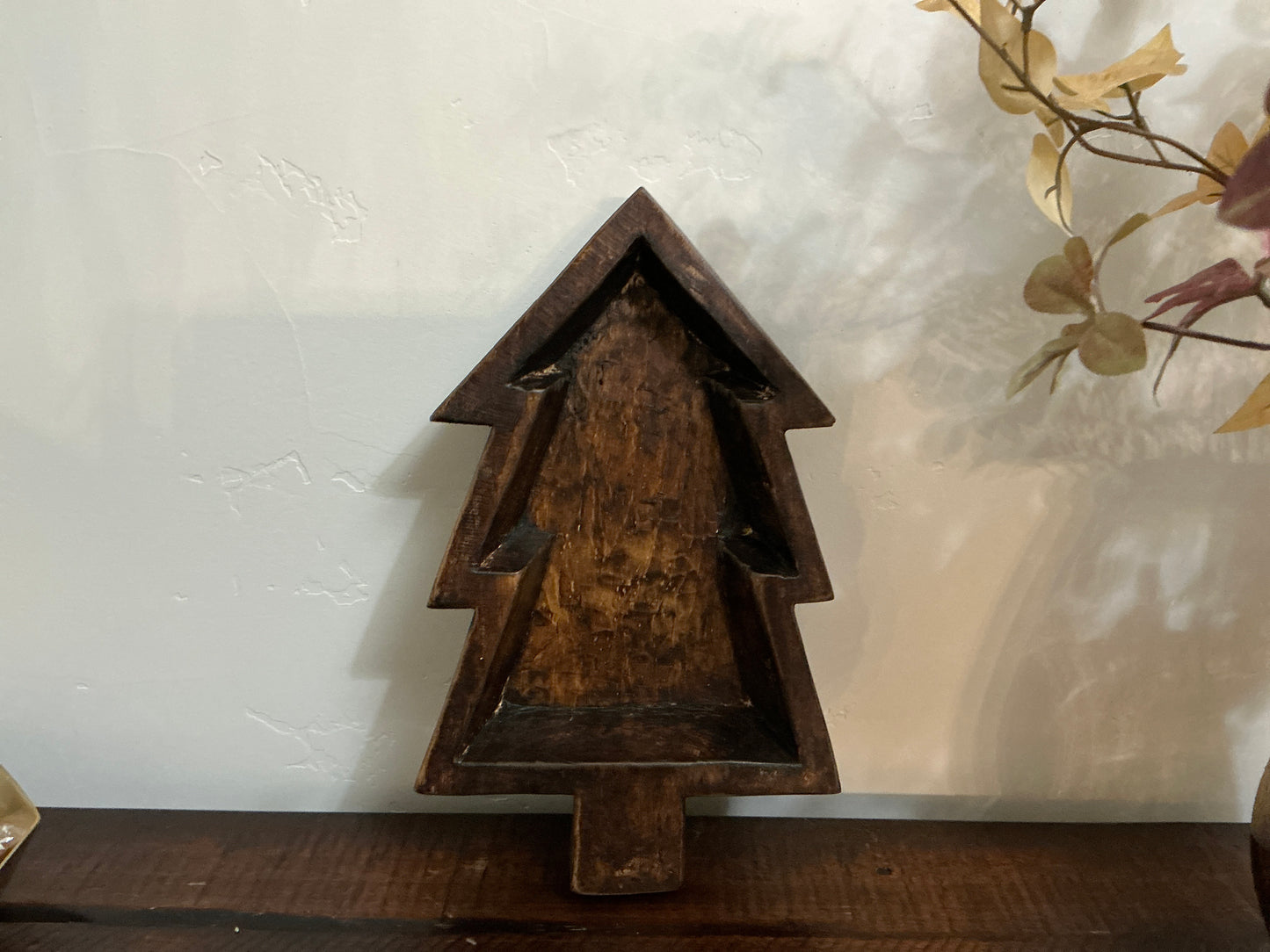 Pine Tree Dough Bowl Brown