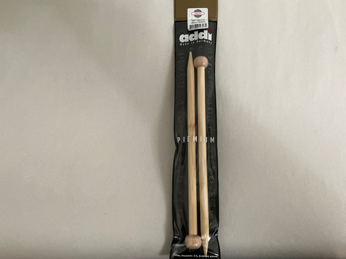 Skacel by Addi- 10” Bamboo Knitting Needles