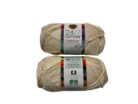 Lion Brand 24/7 Cotton-Ecru