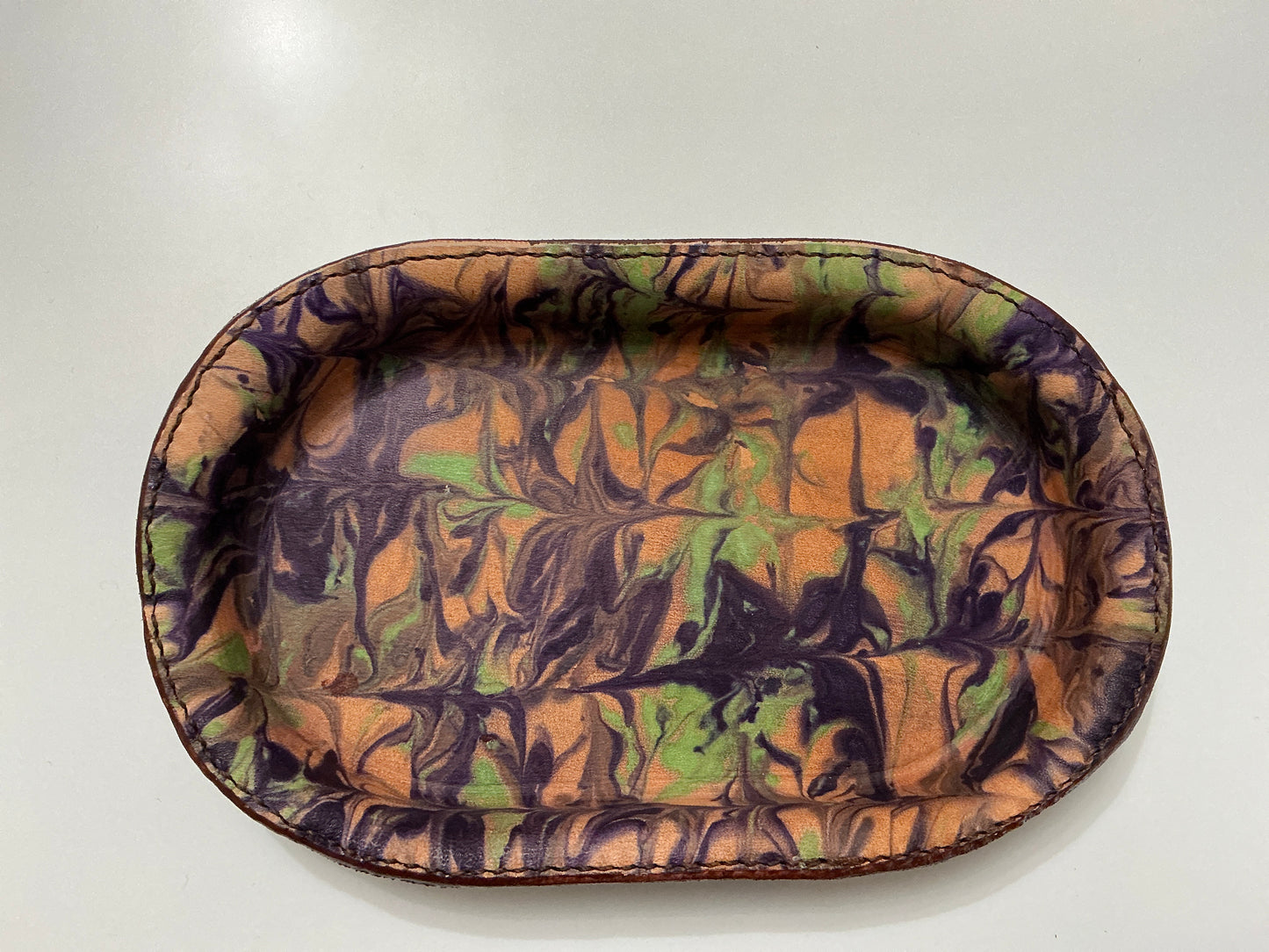 Handmade- Real Leather Catch All Tray