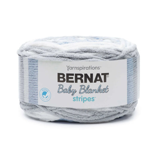 Bernat Baby Blanket- Stripes- Above the Clouds 60010
