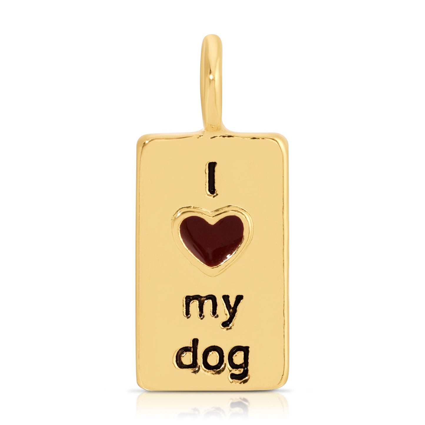 Charm Garden - GOLD - I Hrt - DOG
