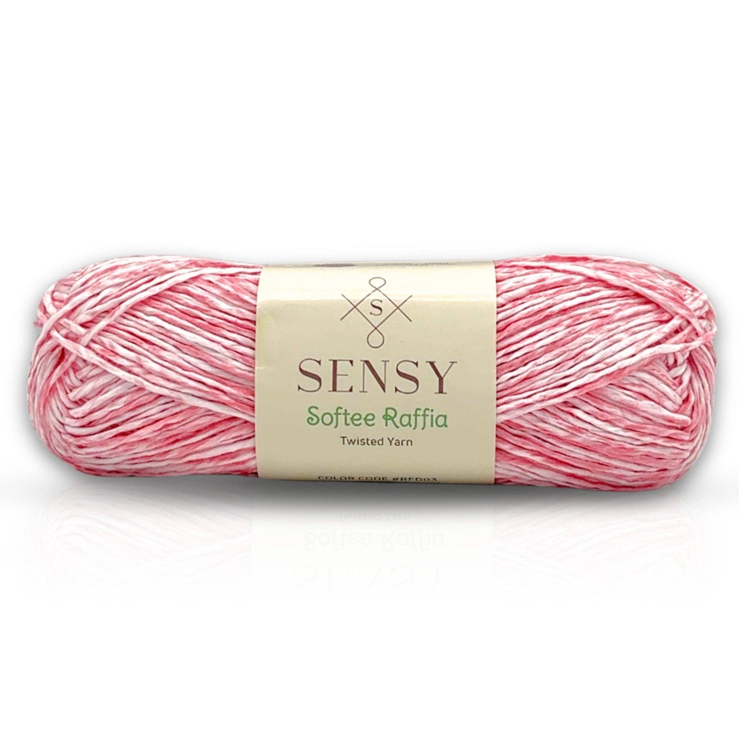 Sensy Softee Raffia Twisted Yarn, 3.5 oz, 109 Yards, 100% Polyester, Gauge 4 Medium