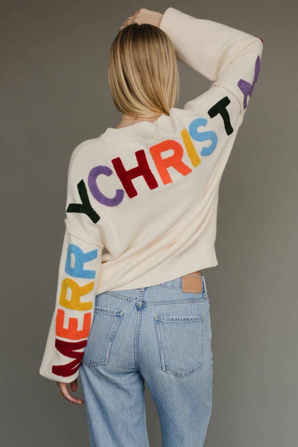 Ivory Merry Christmas Sweater