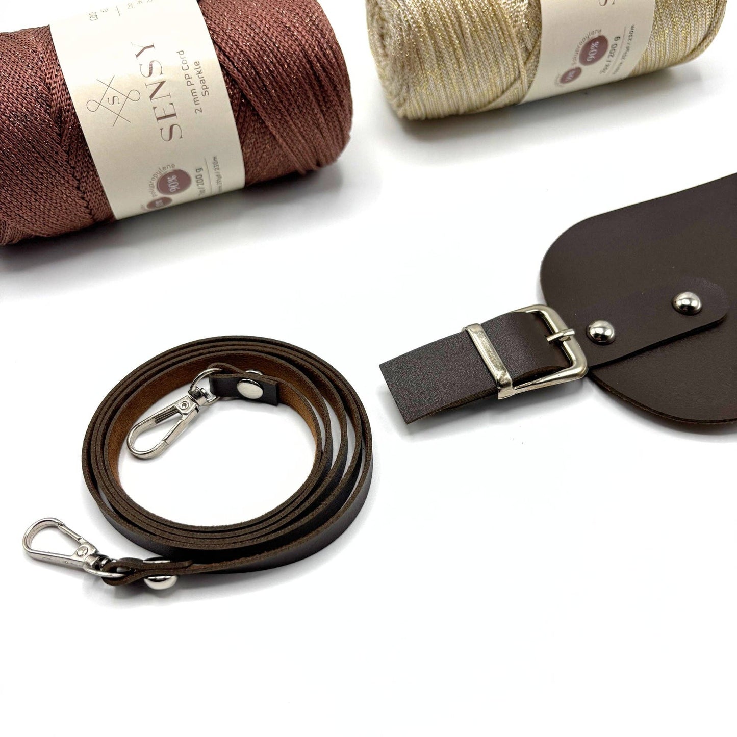 PU Leather Phone Bag Kit with Strap