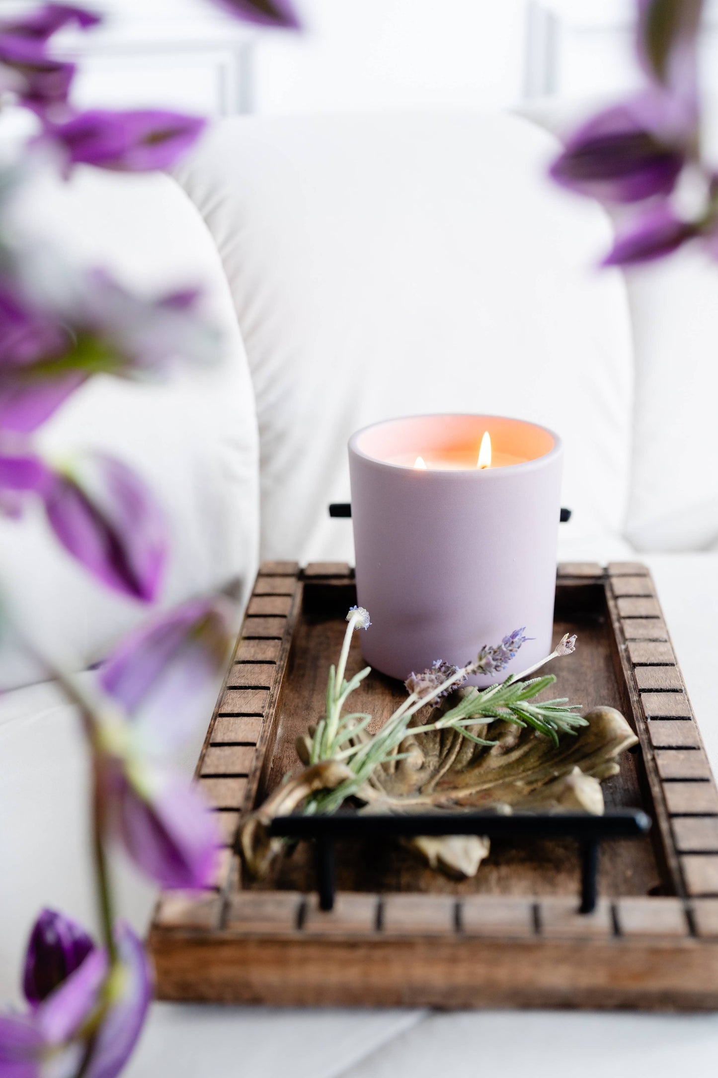 Earth & Ember 13 oz Candle: Blackberries & Basil