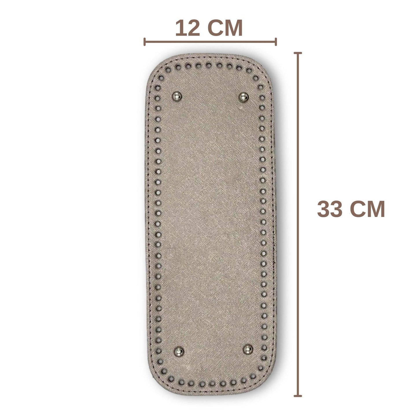 PU Leather Large Bag Base, Bag Bottom Pad (12 Cm x 33 Cm)