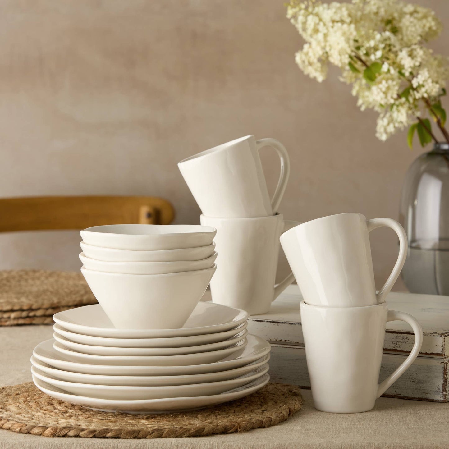 Linen Cream Ice Cream Bowl 6.25in x 3.25in 22 oz