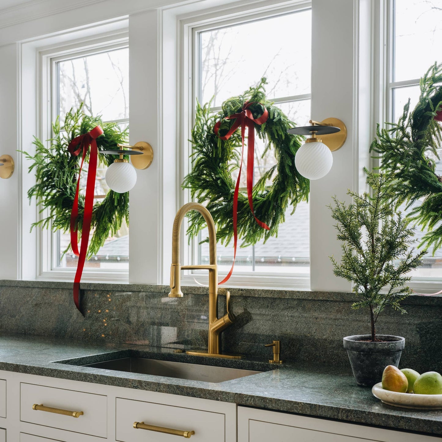 Afloral™ Real Touch Norfolk Pine Wreath - 24"