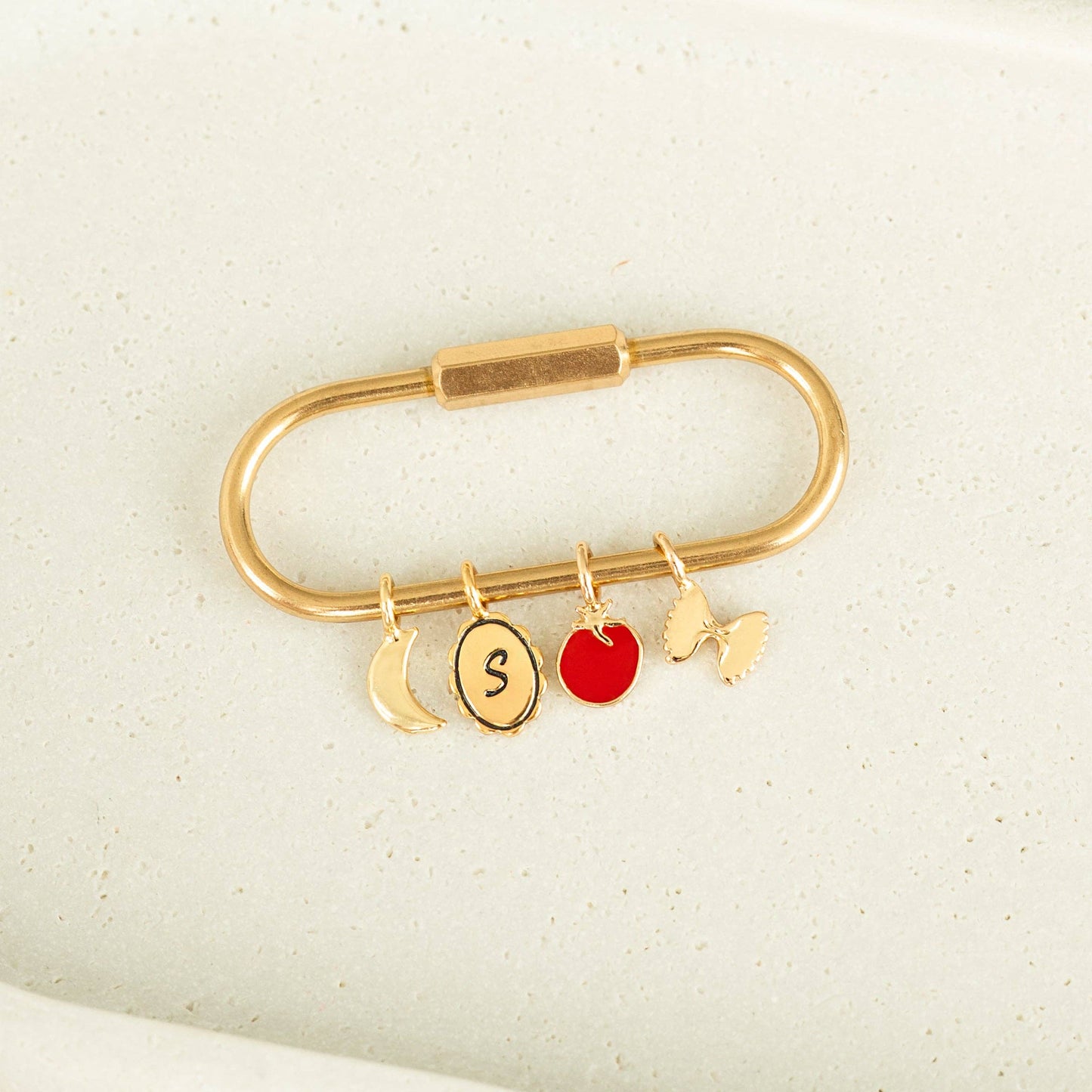 Charm Garden Add-a Charm(s) Keyring - Gold