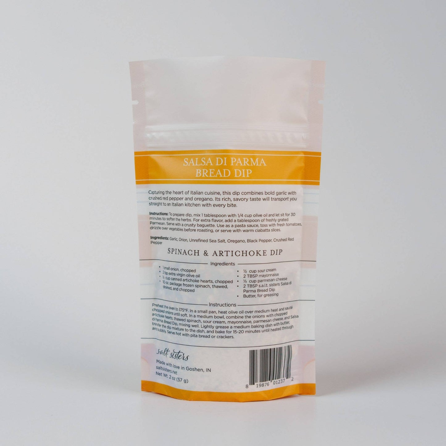 Dip Mix - Salsa di Parma Bread Dip - Packaged Weights