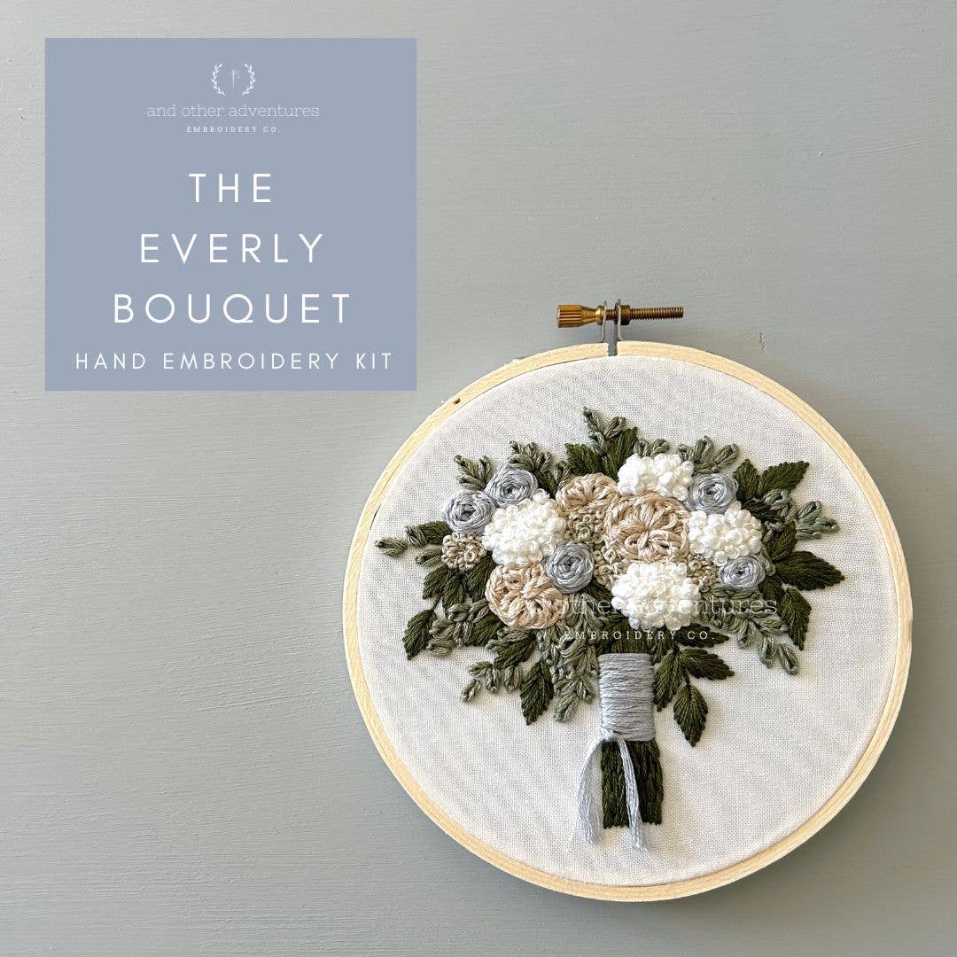 Hand Embroidery Kit - The Everly Bouquet