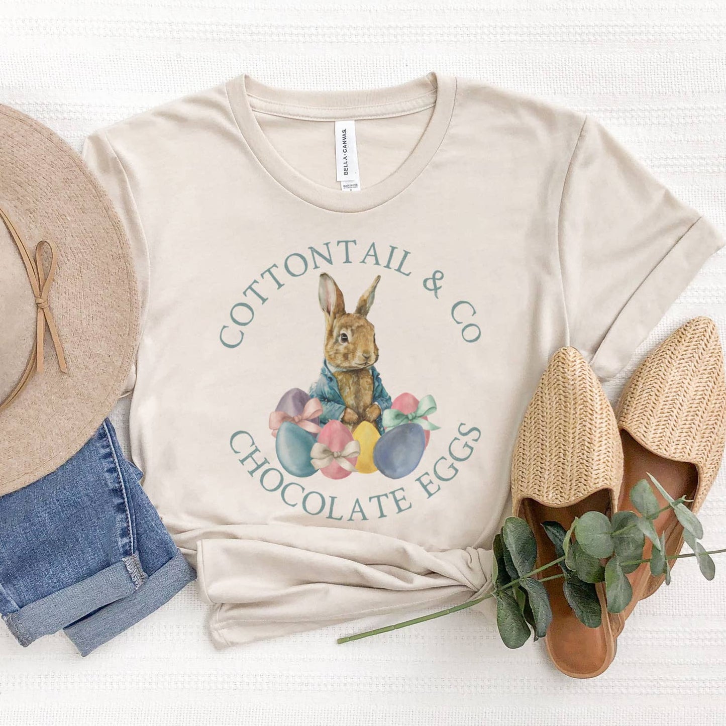 Easter Bunny Vintage Peter Cottontail Eggs Hunt Graphic Tee