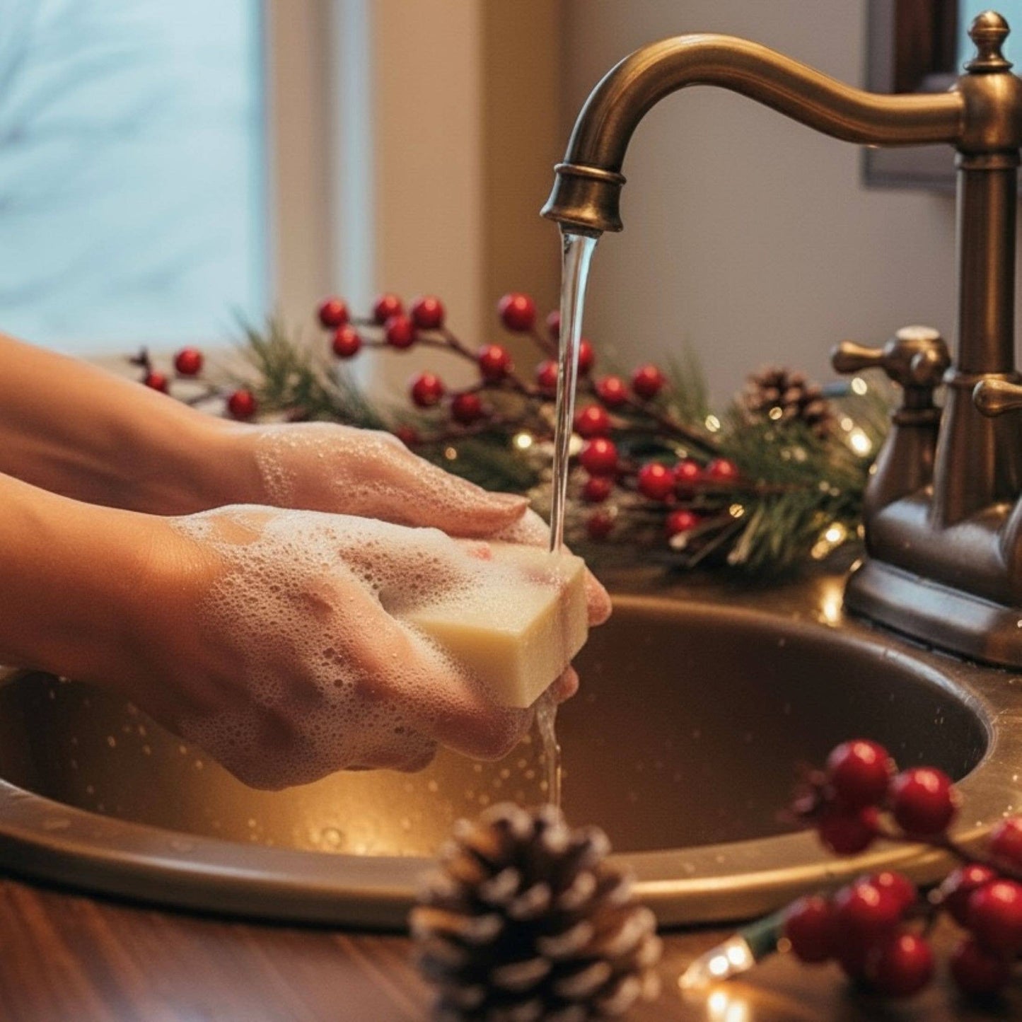 Winter Berry Handmade Soap Bar SEASONAL VEGAN HOLIDAY