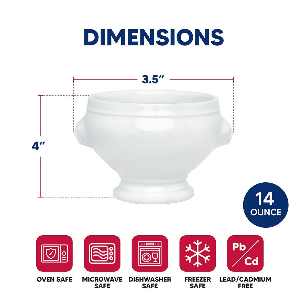 HIC Kitchen Lion's Head Bowl, 14oz