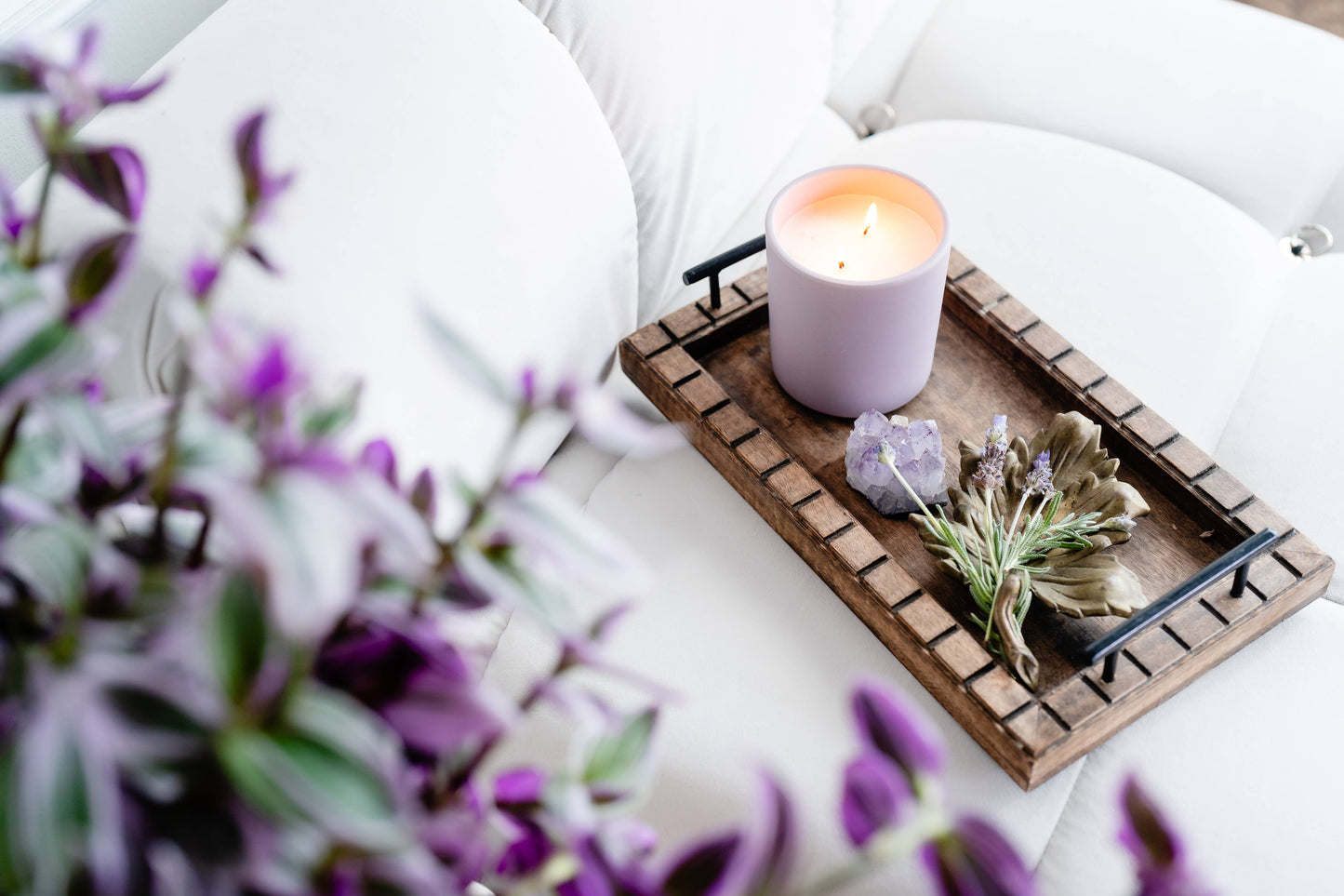 Earth & Ember 13 oz Candle: Blackberries & Basil