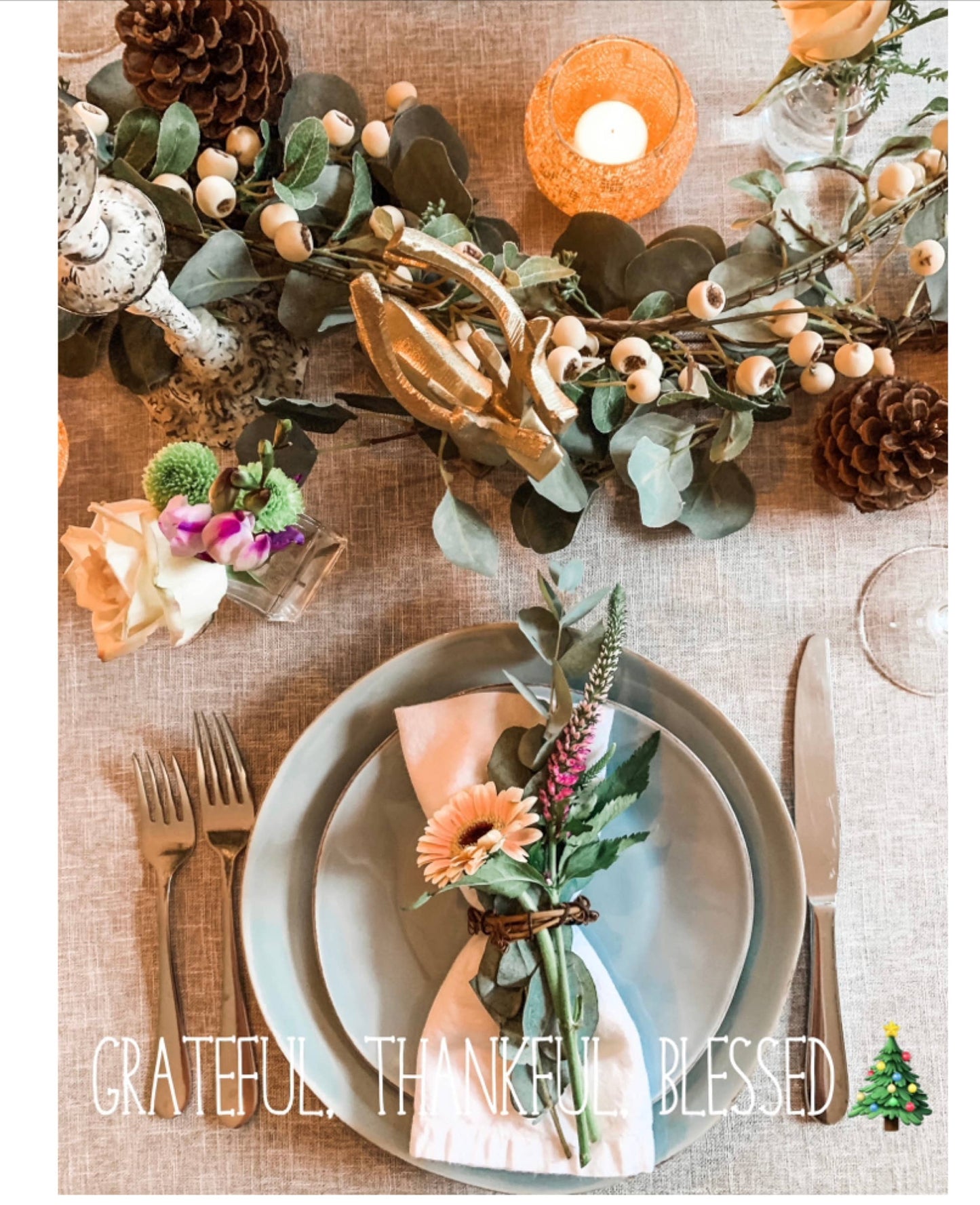 70" Artificial Grey green Eucalyptus Garland seeded