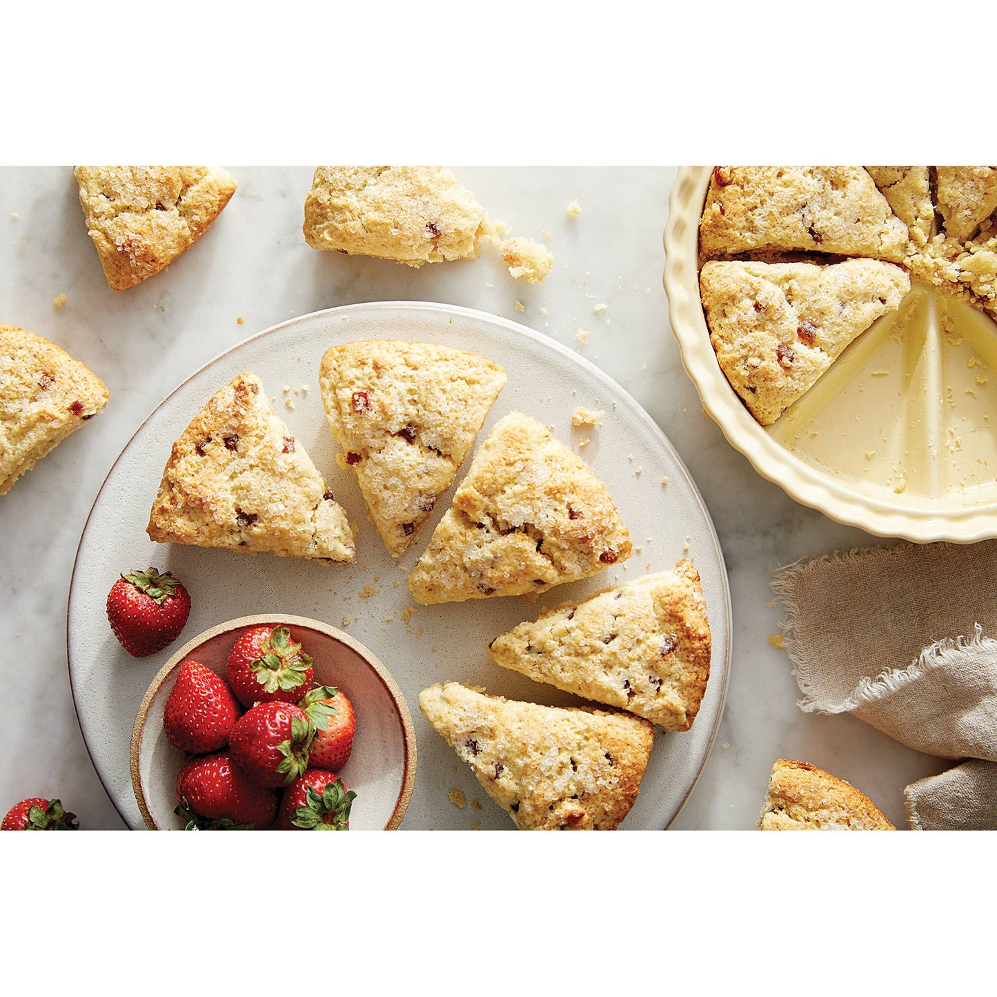King Arthur Baking Company Ceramic Scone Pan, Makes 8 Scones