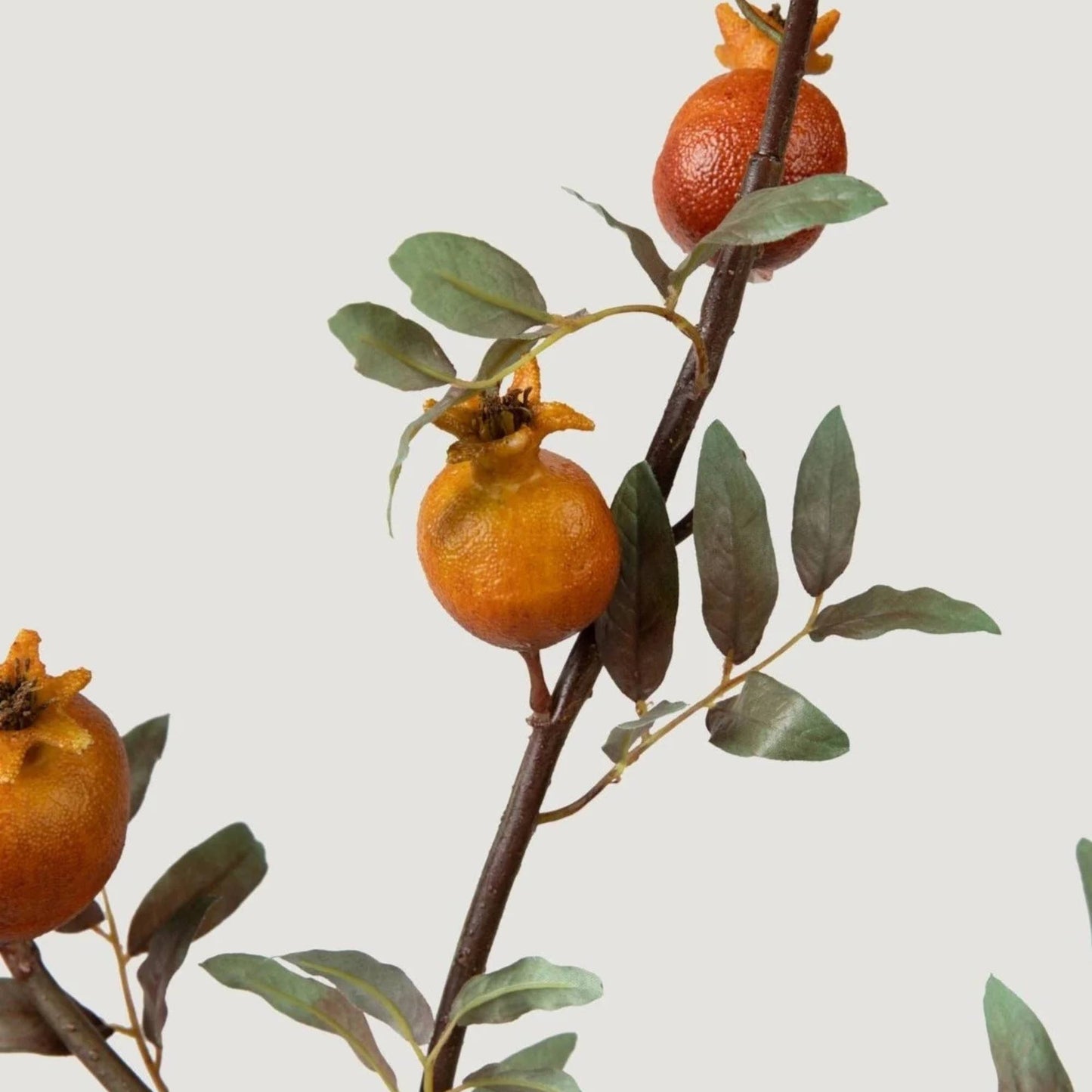 Dried Look Faux Pomegranate Branch  - 44"