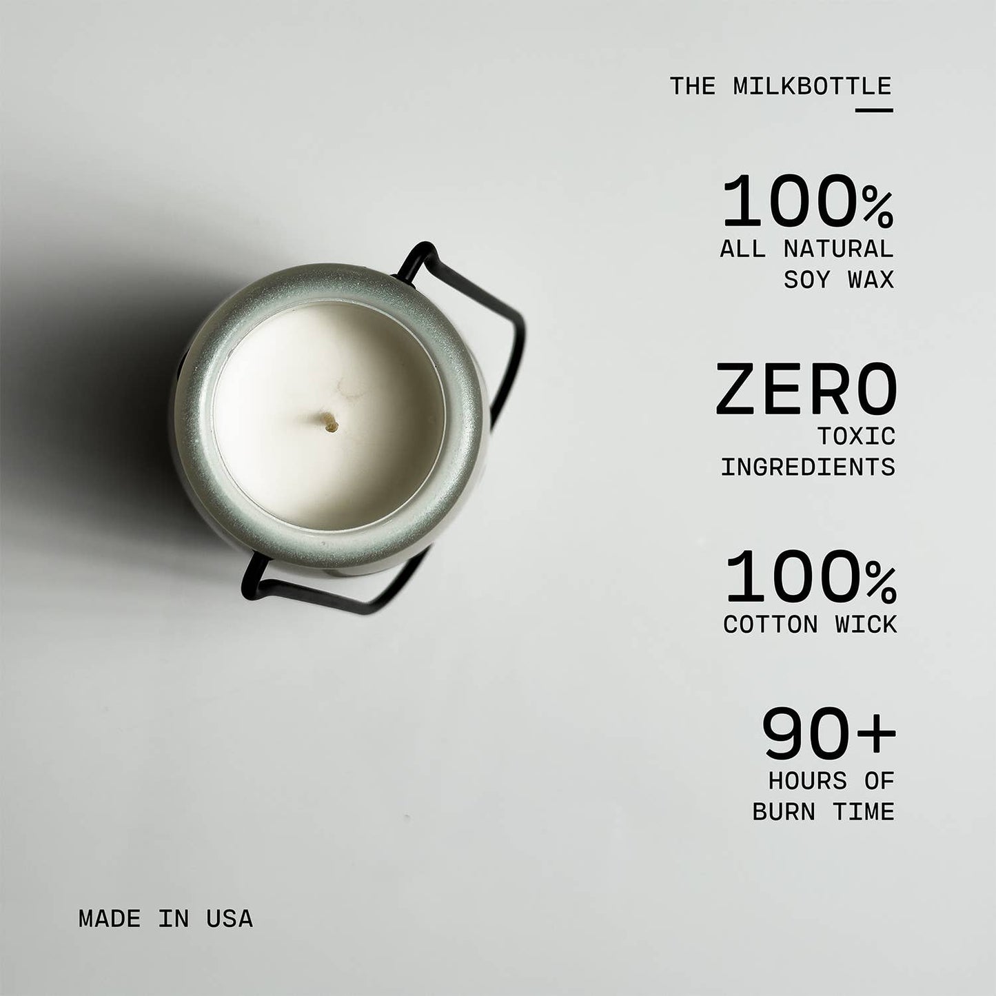 14 oz Milkbottle Candle: Caramel Cold Brew