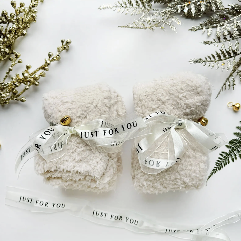 Women's Holiday Cozy Socks with Jingle bell