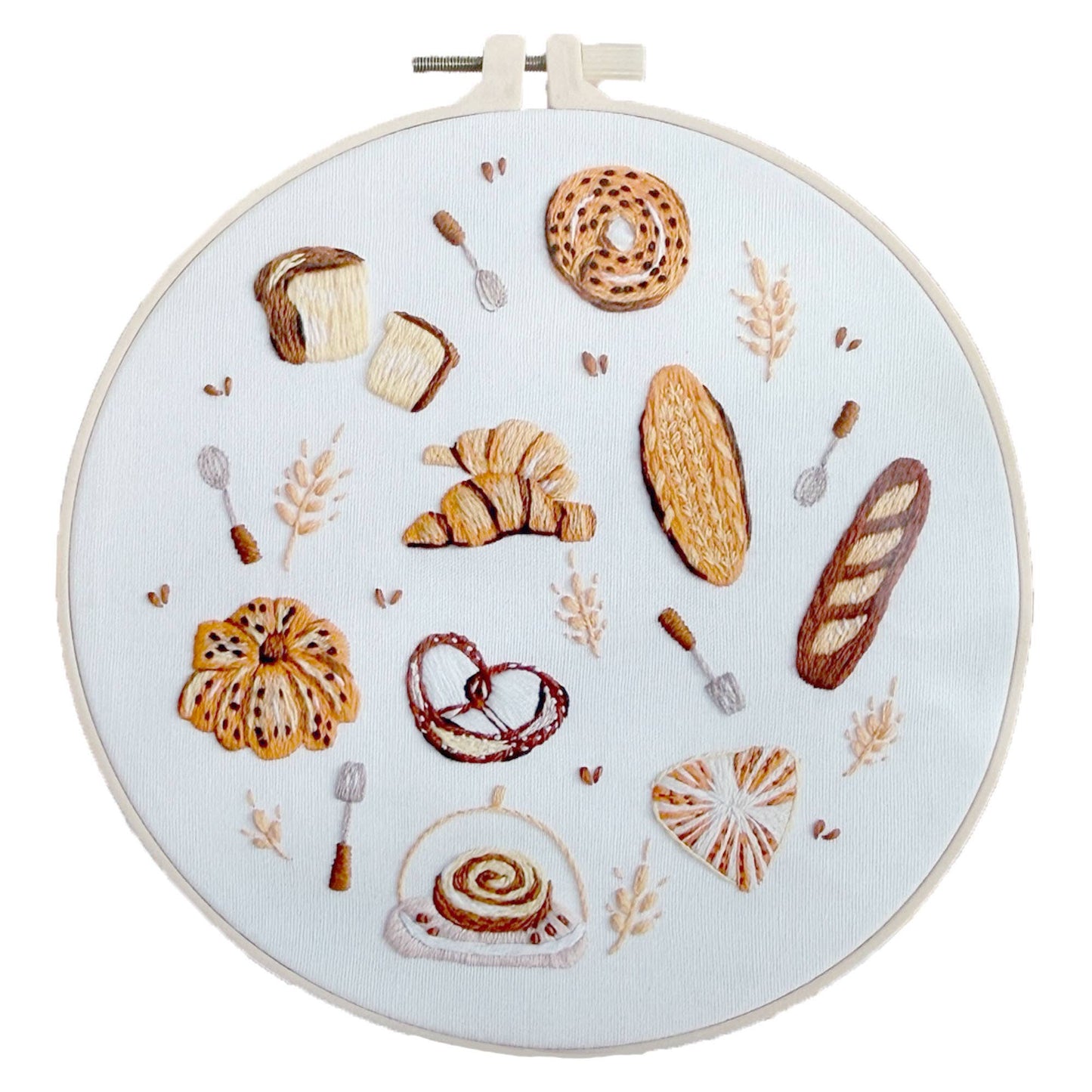 DIY 8" Assorted Bakery Embroidery Craft Kit
