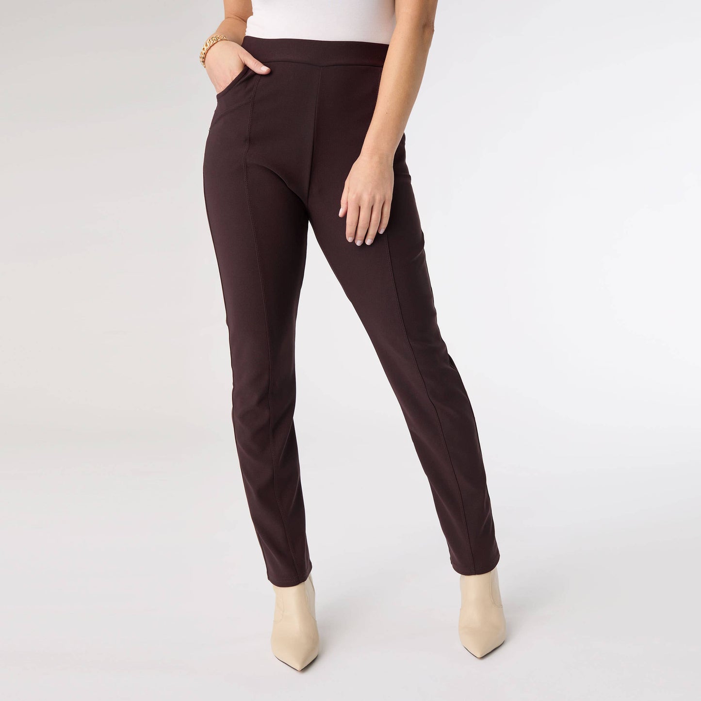 Georgie Front Seam Bottom with Rivet Detail - Christmas