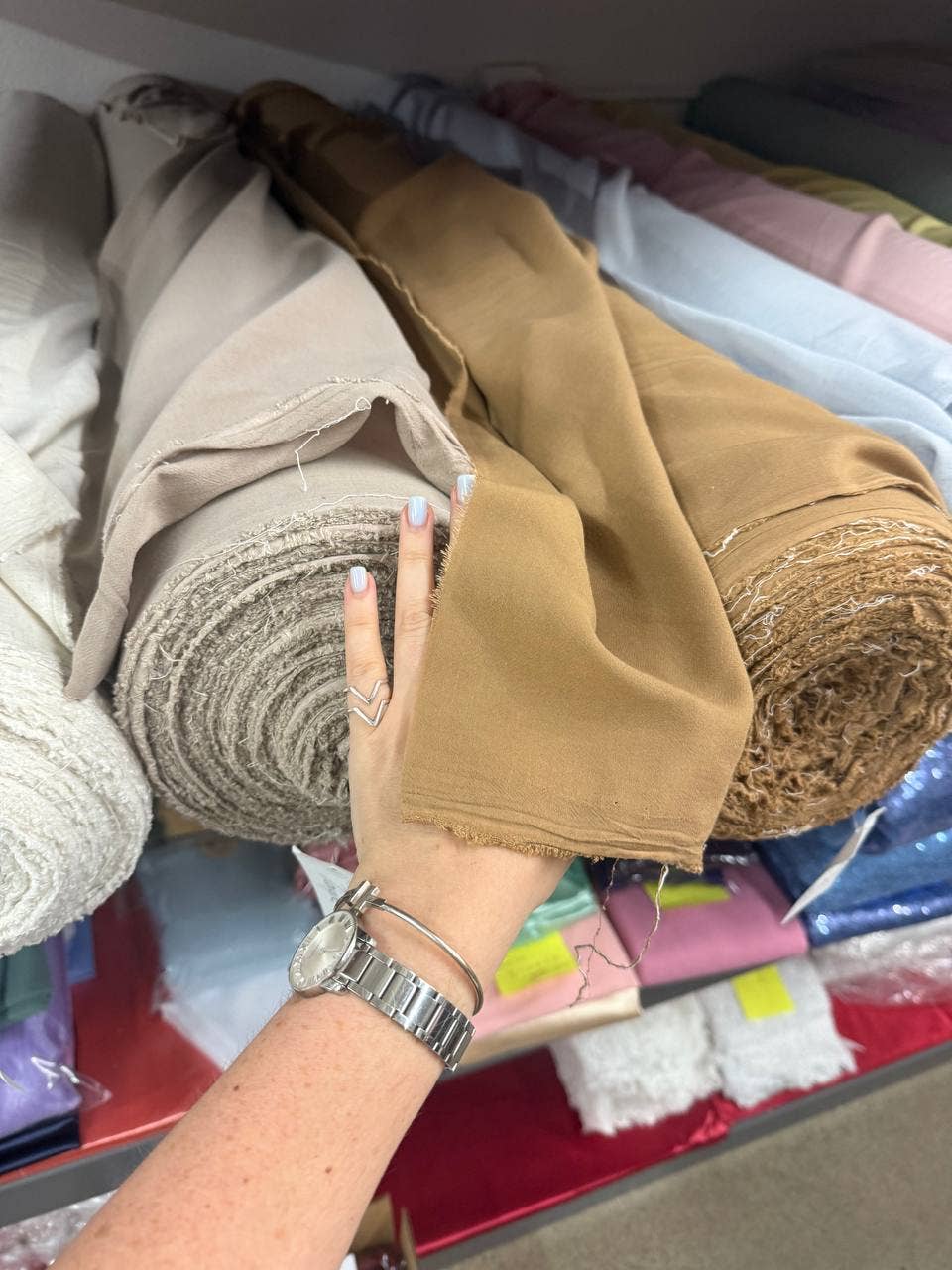 140 GSM Washed Linen Rayon Blend Fabric Wholesale by Roll