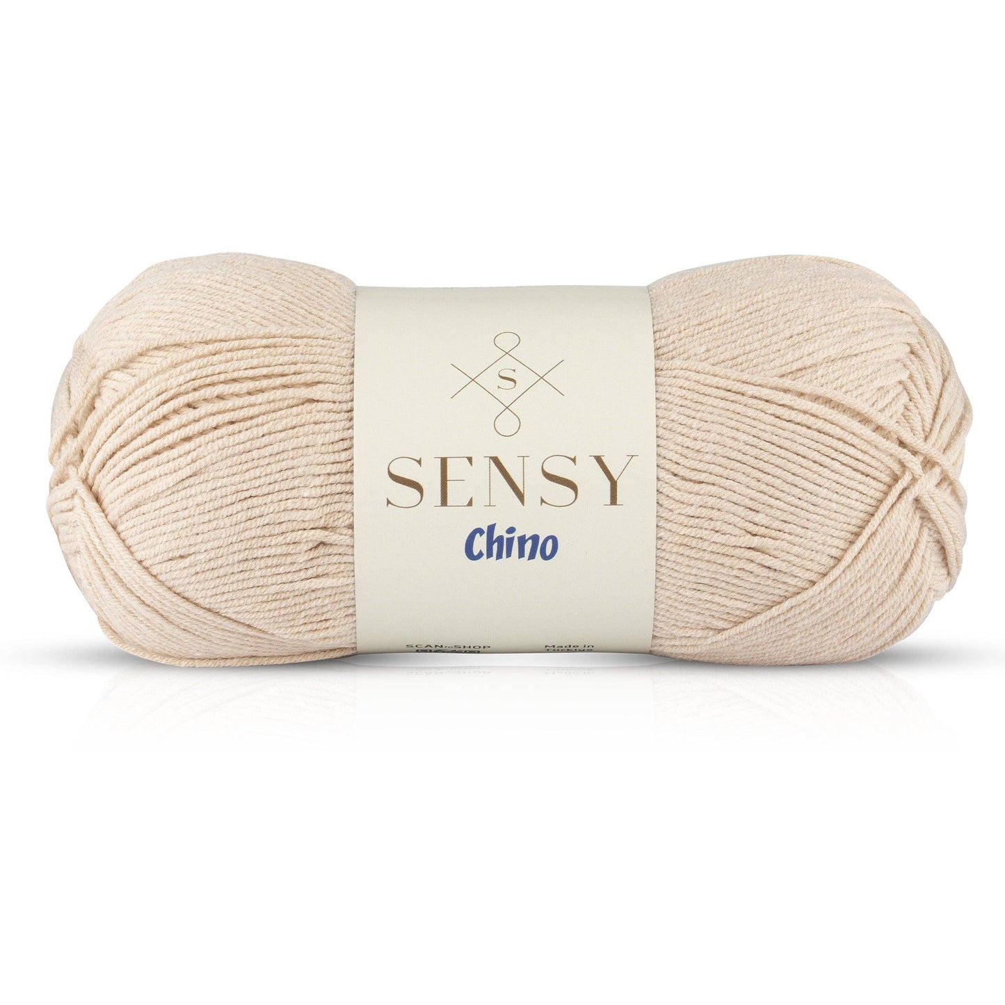 Sensy Chino Soft Cotton Yarn, 3.5 oz, 360 Yards, Gauge 2 Fin