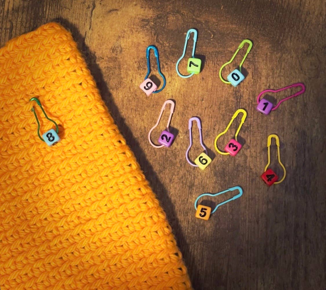 Color Code Row Counters Stitch Markers, Set of 10