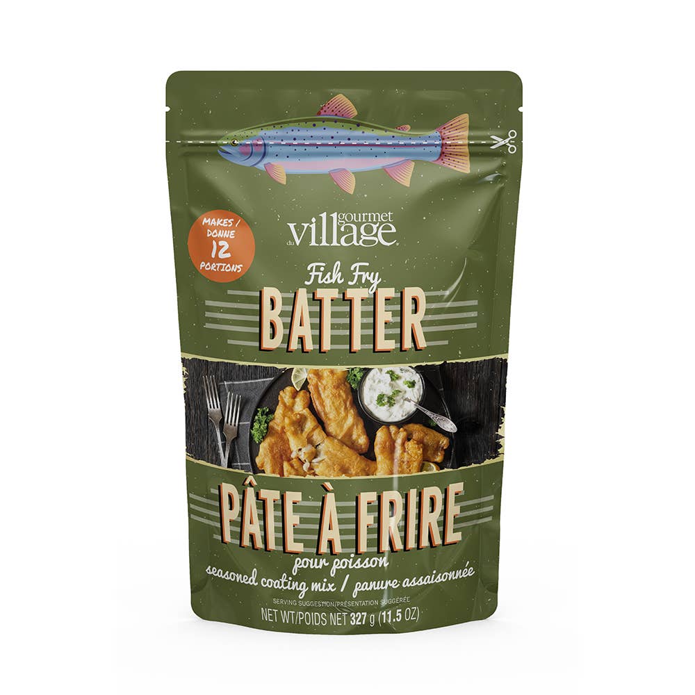 Fish fry batter seasoning pouch