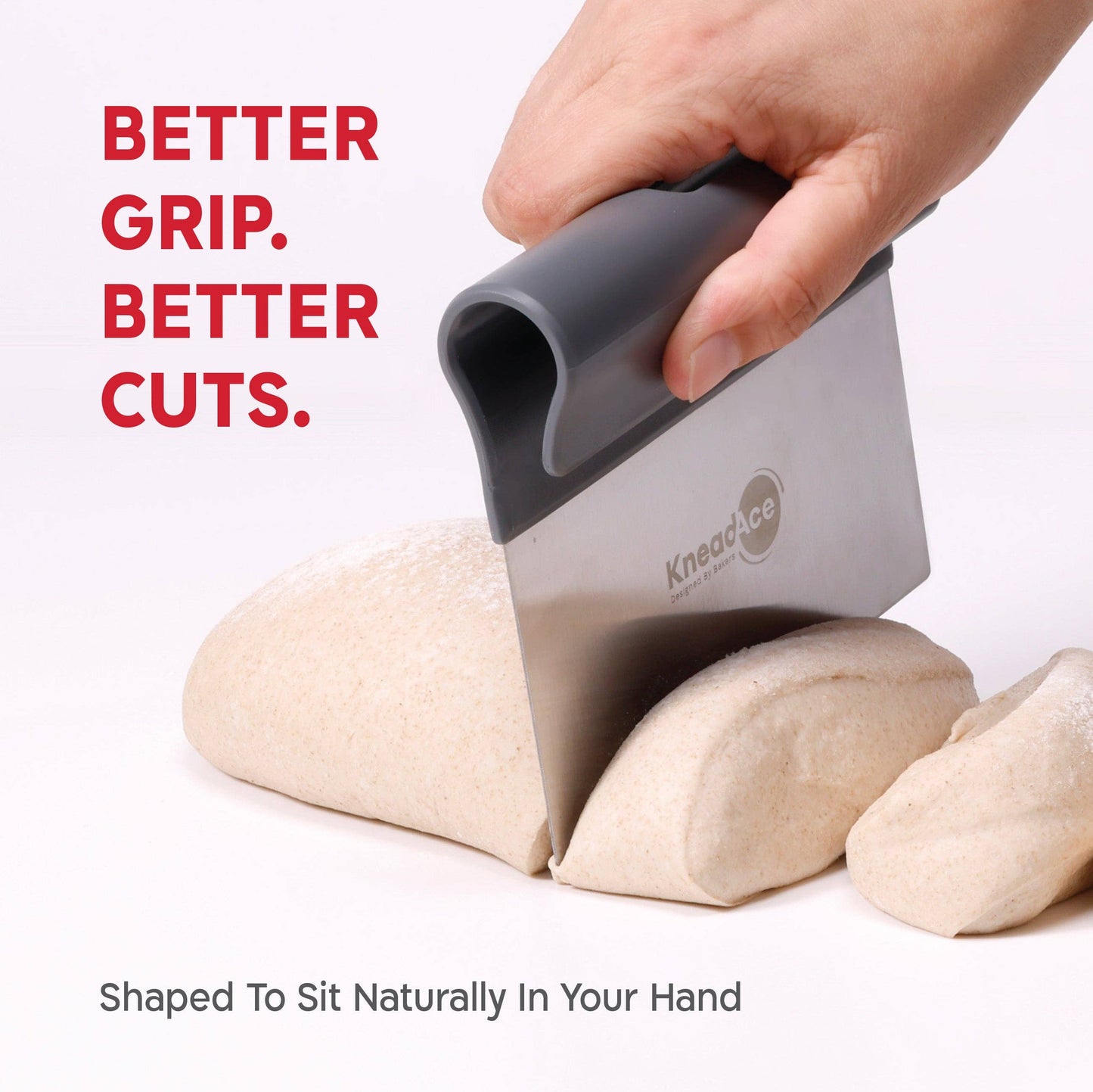 KneadAce Bench Scraper and Baker's Brush