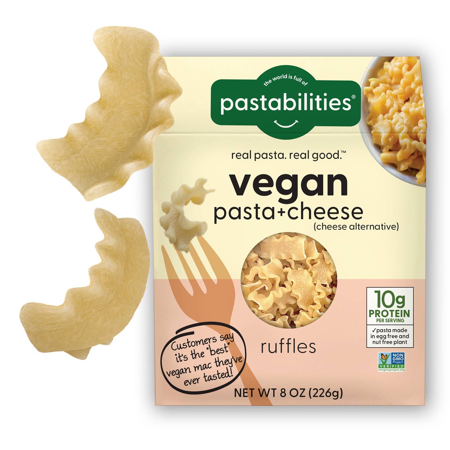 Vegan Ruffles Mac and Cheese