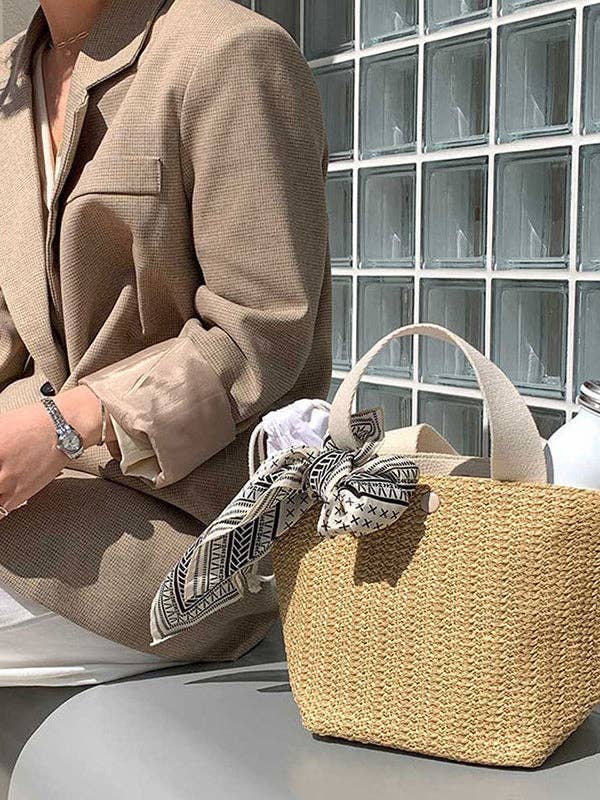 Split-Joint Woven Bags Bags Accessories Handbags