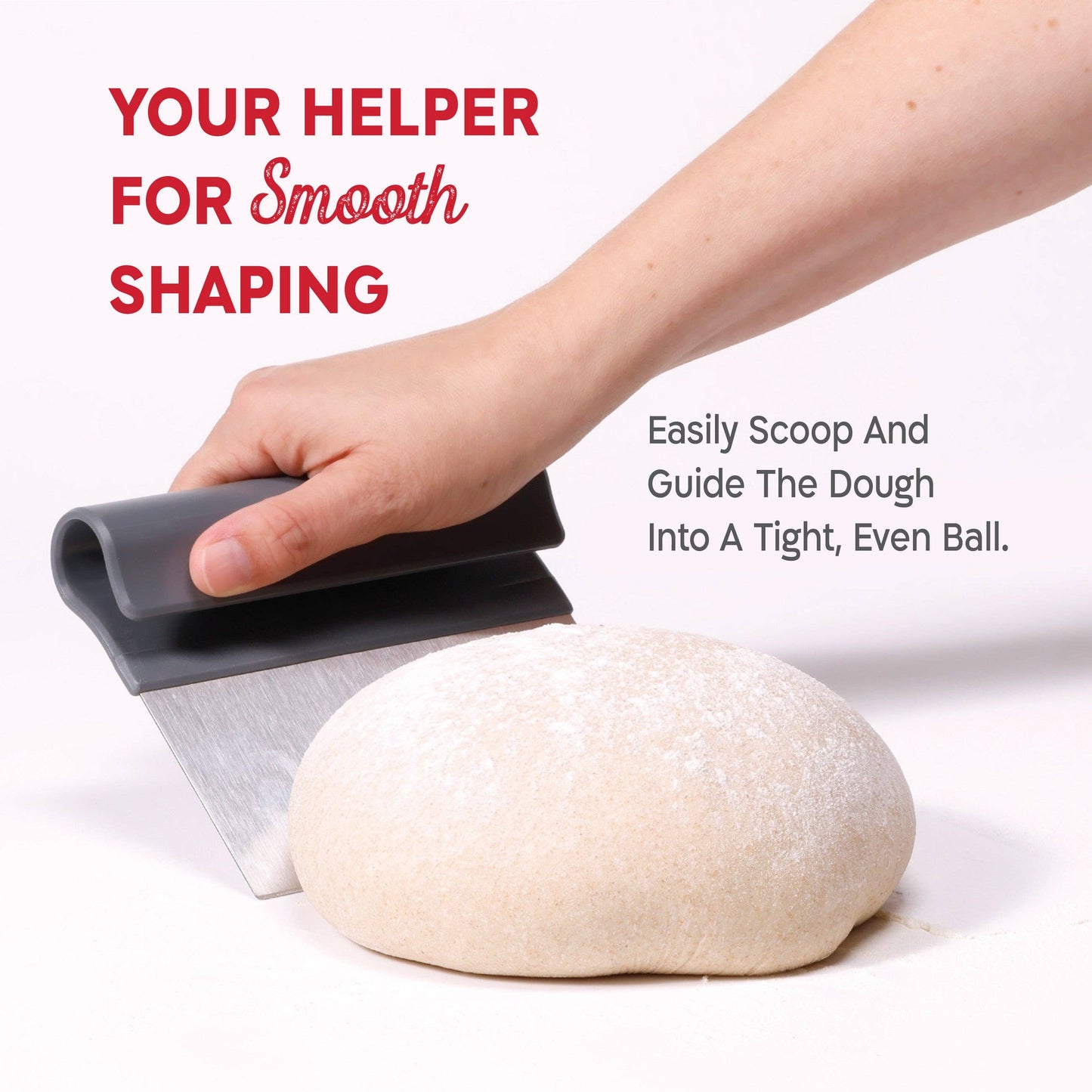KneadAce Bench Scraper and Baker's Brush