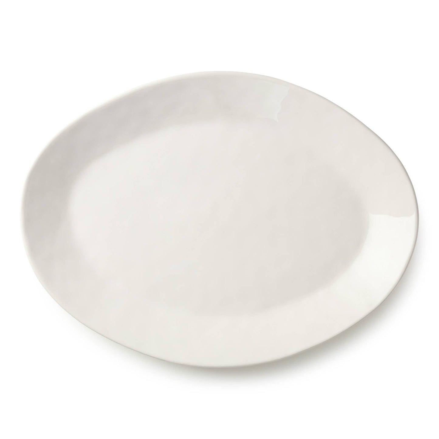Linen Cream Oval Platter 16in x 12in