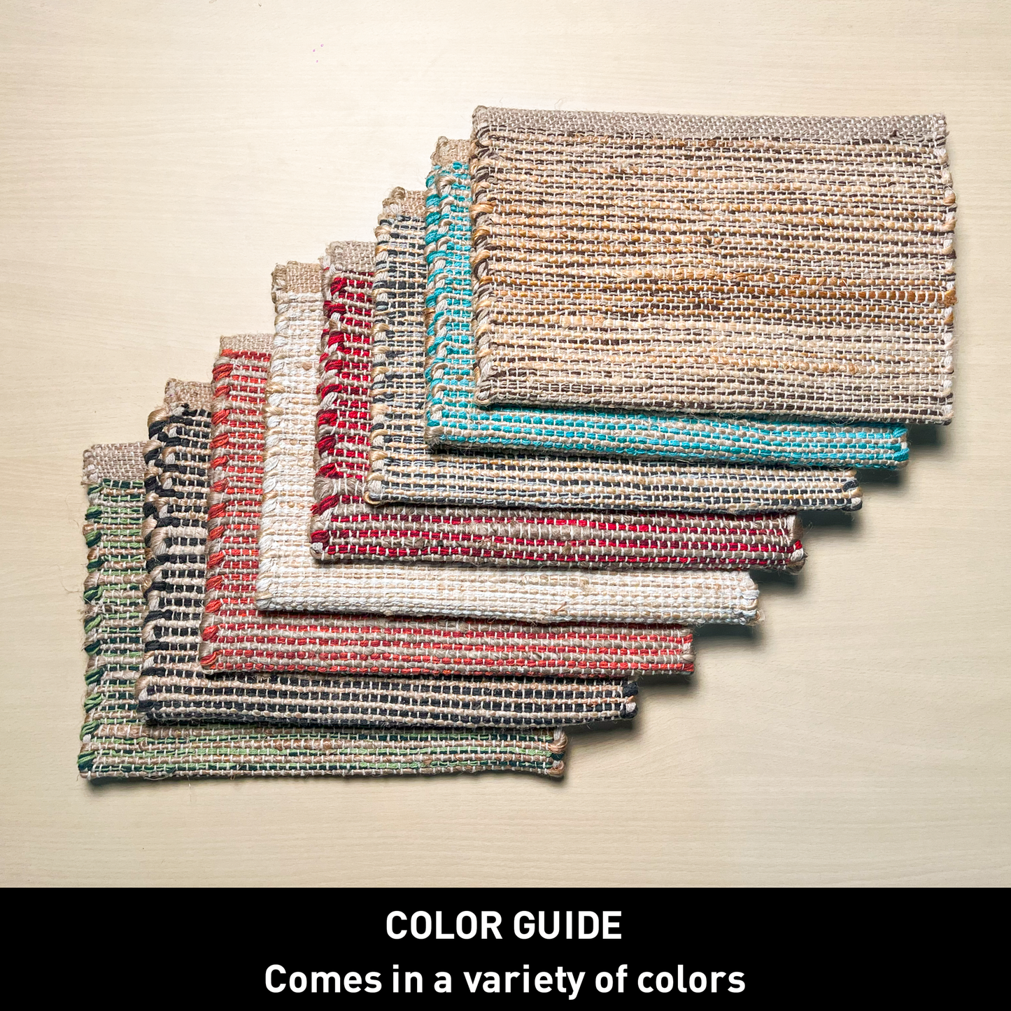 OMBRE TABLE RUNNER, NATURAL JUTE GREY, 13" x 108"